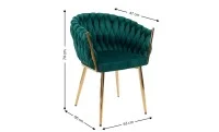 Scaun Living Tapitat KJC12 Verde