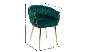 Scaun Living Tapitat KJC12 Verde
