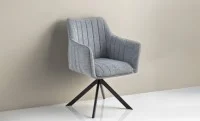 Scaun Living Tapitat KJC385 Gri