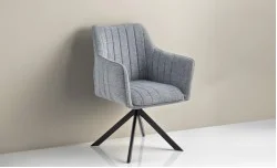 Scaun Living Tapitat KJC385 Gri