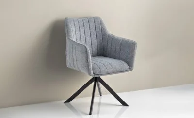 Scaun Living Tapitat KJC385 Gri