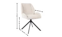 Scaun Living Tapitat KJC4347 Bej