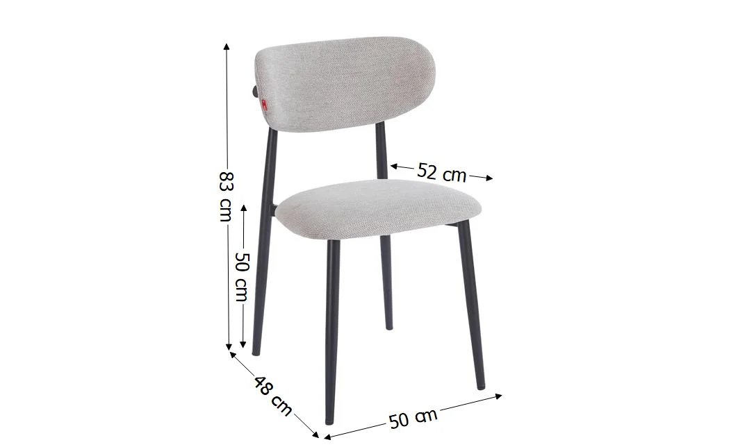 Set Masă Living Extensibilă cu 4 Scaune KJD6316 Gri