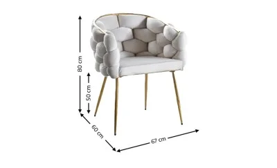 Scaun Living Tapitat KJC15 Bej