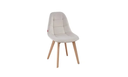 Set Masă Living SL673 Albă cu 4 Scaune KJC5304 Bej