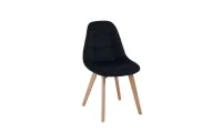 Set Masa Rotunda DT17 Albă cu 3 Scaune KJC5304 Negre 4