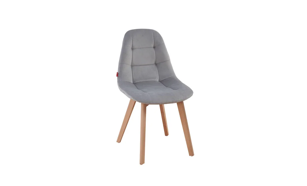 Set Masă Living SL673 Albă cu 6 Scaune de Living KJC5304 Gri 3