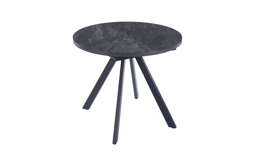 Set Masă Living Extensibilă Set Masă Extensibilă DTW0902MBE Gri cu 2 Scaune J265 Negre 2