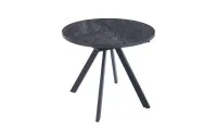 Set Masă Living Extensibilă Set Masă Extensibilă DTW0902MBE Gri cu 2 Scaune J265 Negre 2
