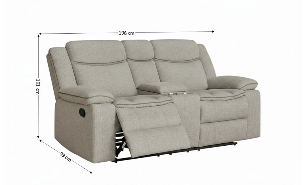 Set Recliner Tip 3+2+1 Lux Cream, Crem 5