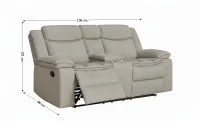 Set Recliner Tip 3+2+1 Lux Cream, Crem 5