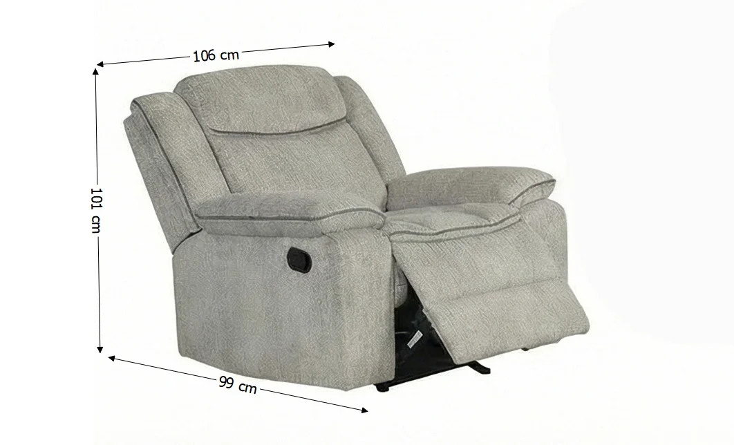 Set Recliner Tip 3+2+1 Lux Cream, Crem 3