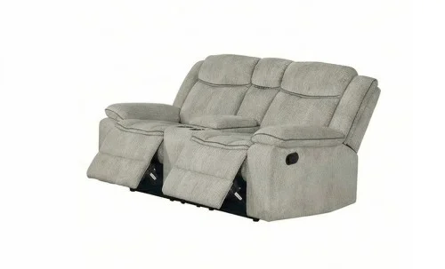 Canapea Recliner Manual cu 2 Locuri si port USB, Gri