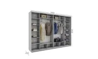 Dulap Personalizat Usi Glisante, 340 x 240 x 45 1
