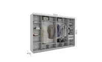 Dulap Personalizat Usi Glisante, 350 x 220 x 45