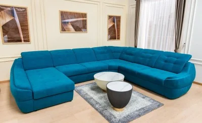 Colțar Extensibil Space XXL Turcoaz - Vega 25 Stânga