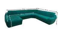 Colțar Extensibil Space XXL Verde - Vega 27 Stânga 3