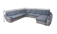 Colțar Extensibil Space XXL Gri - Vega 33/Vega10 Dreapta