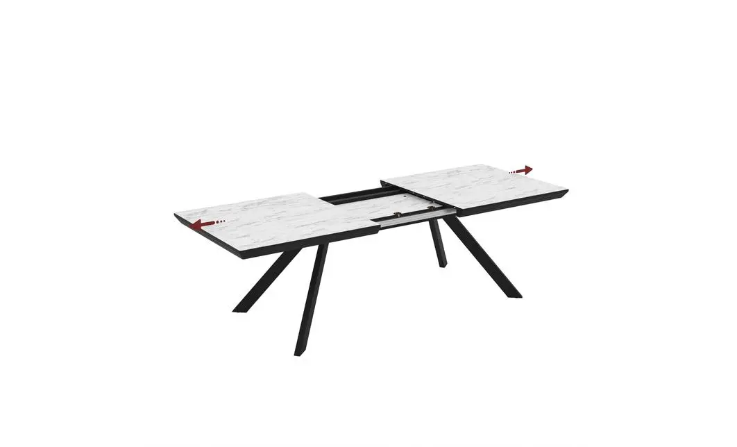 Masa Living Extensibila Corin 200 cm Alb 4