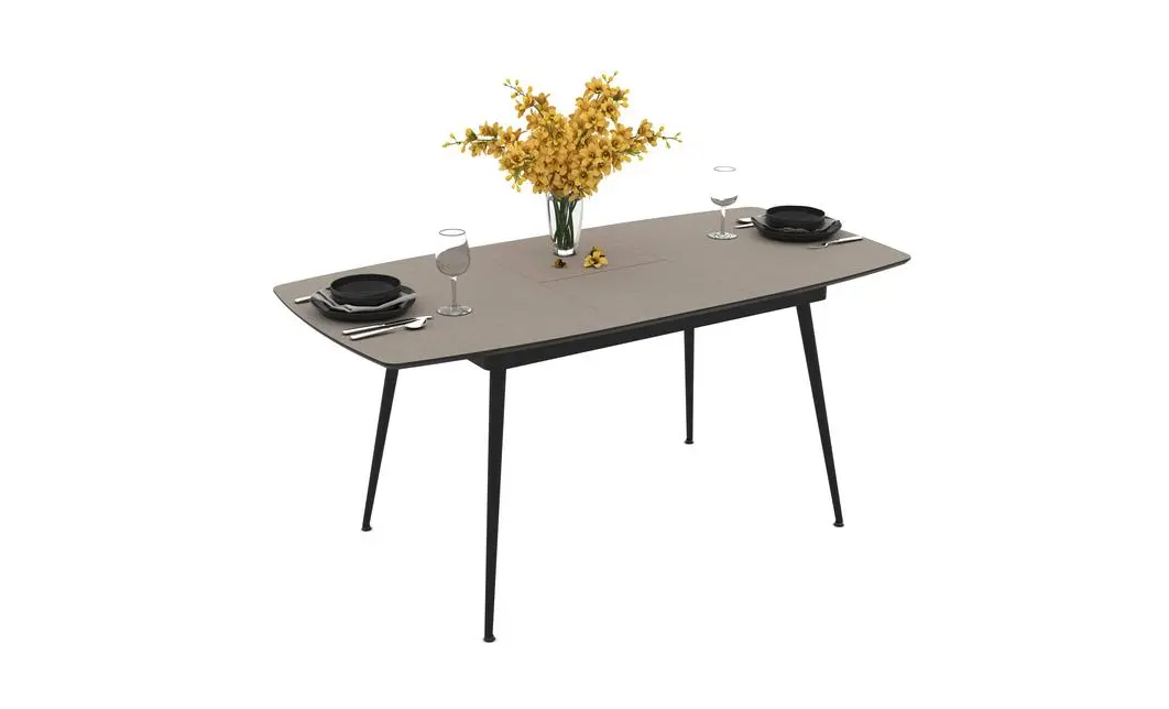 Masa Living Extensibila Yense 125 cm Gri Lagun 7