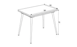 Masa Living Extensibila Lilis 120 cm Rivoli