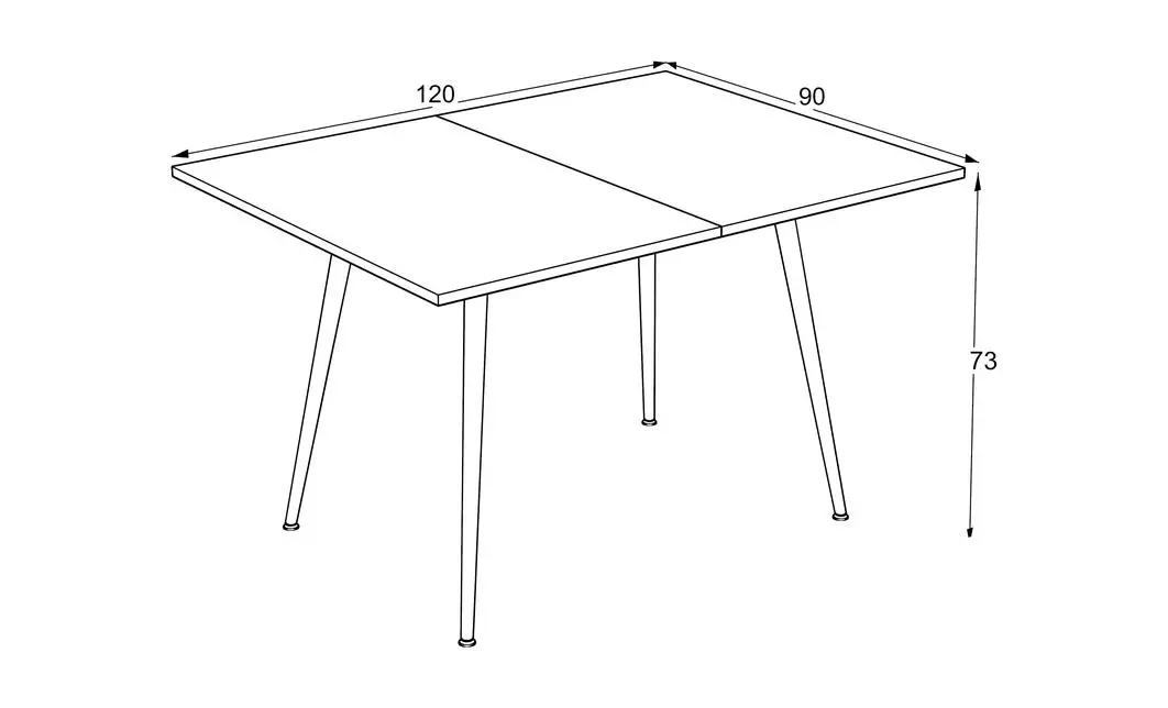 Masa Living Extensibila Lilis 120 cm Rivoli 2