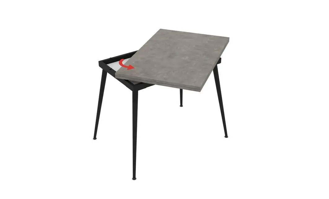Masa Living Extensibila Lilis 120 cm Retro Stone 4