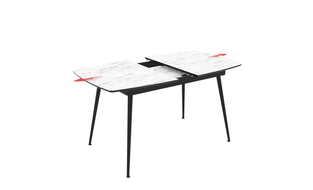 Masa Living Extensibila  Yense 125 cm Alb 8