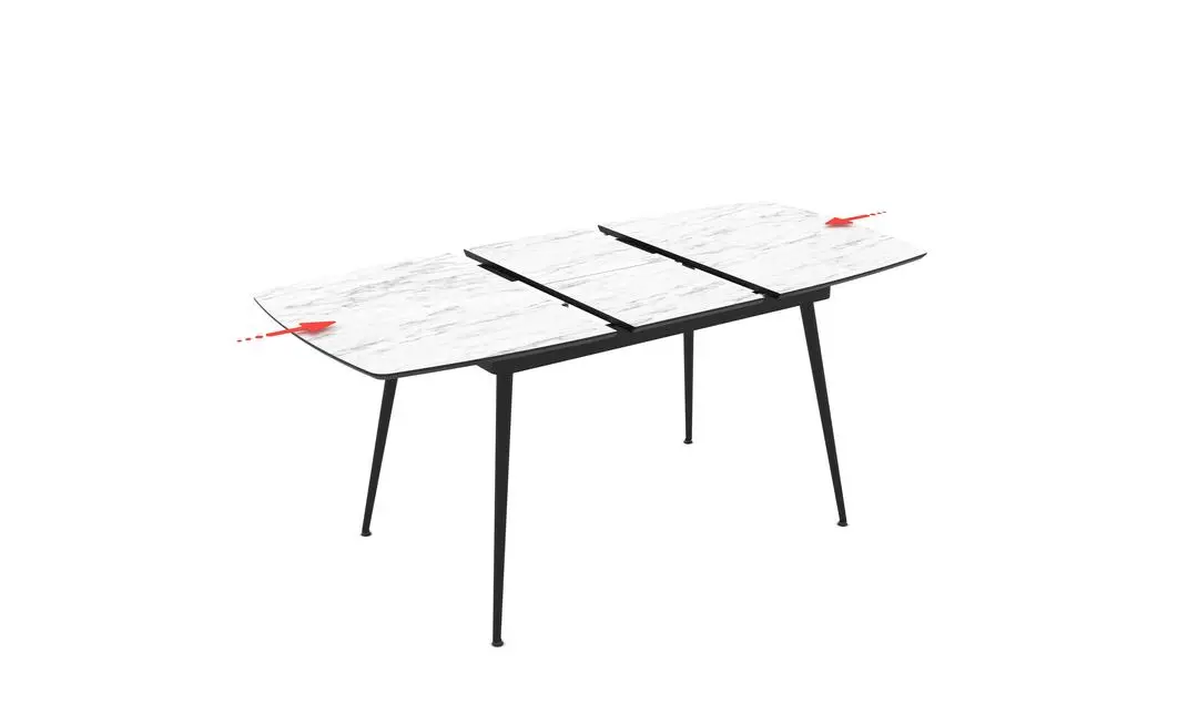 Masa Living Extensibila  Yense 125 cm Alb 9