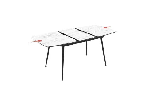 Masa Living Extensibila  Yense 125 cm Alb