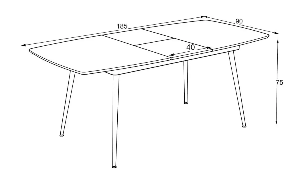 Masa Living  Extensibila Yense 145 cm Gri 2