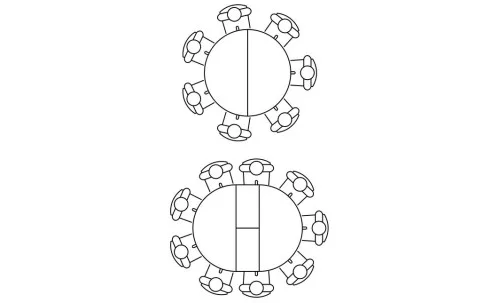 Masa Living Extensibila Dobok 110 cm Gri