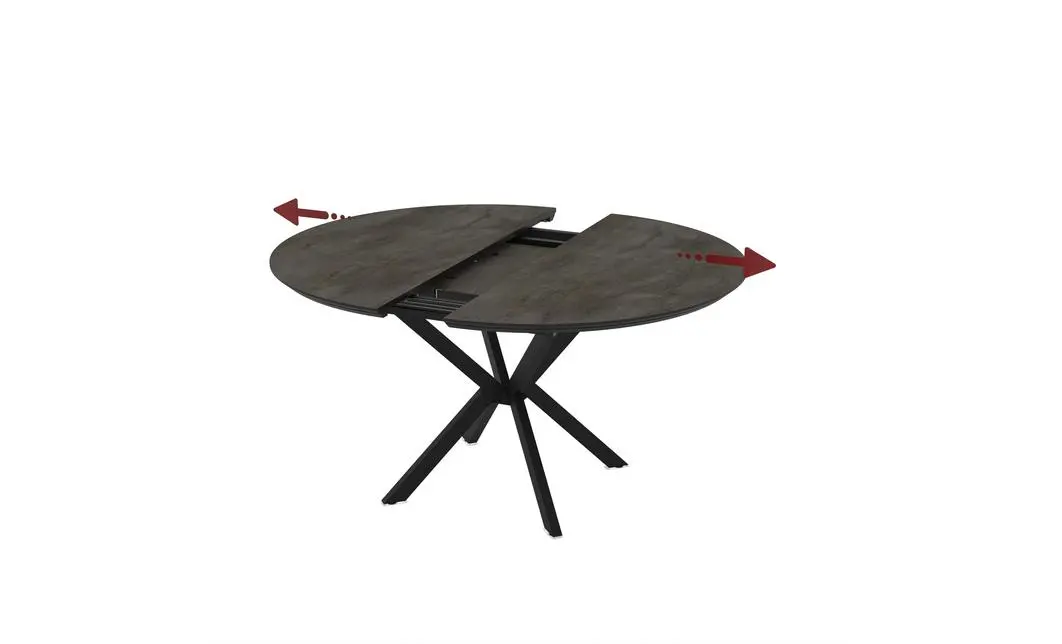 Masa Living Extensibila Dobok 110 cm Gri 5