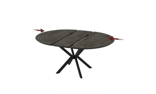 Masa Living Extensibila Dobok 110 cm Gri