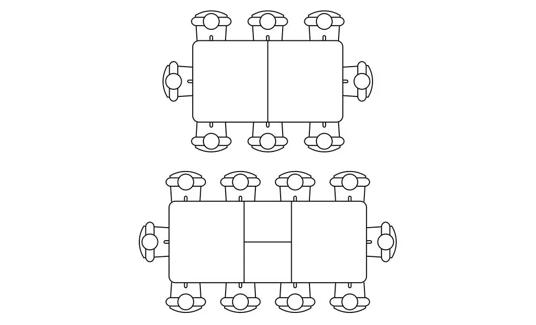 Masa Living Extensibila Mona 250 cm Alb 4