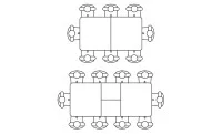Masa Living Extensibila Mona 250 cm Alb 4