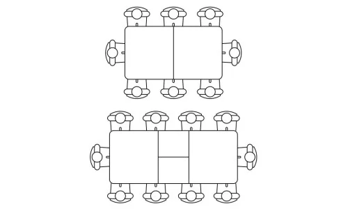 Masa Living Extensibila Mona 250 cm Gri