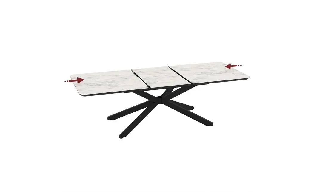 Masa Living Extensibila Mona 250 cm Alb 7