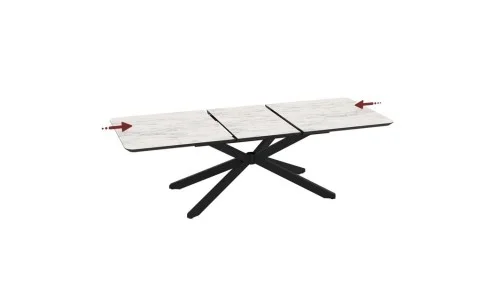 Masa Living Extensibila Mona 250 cm Alb