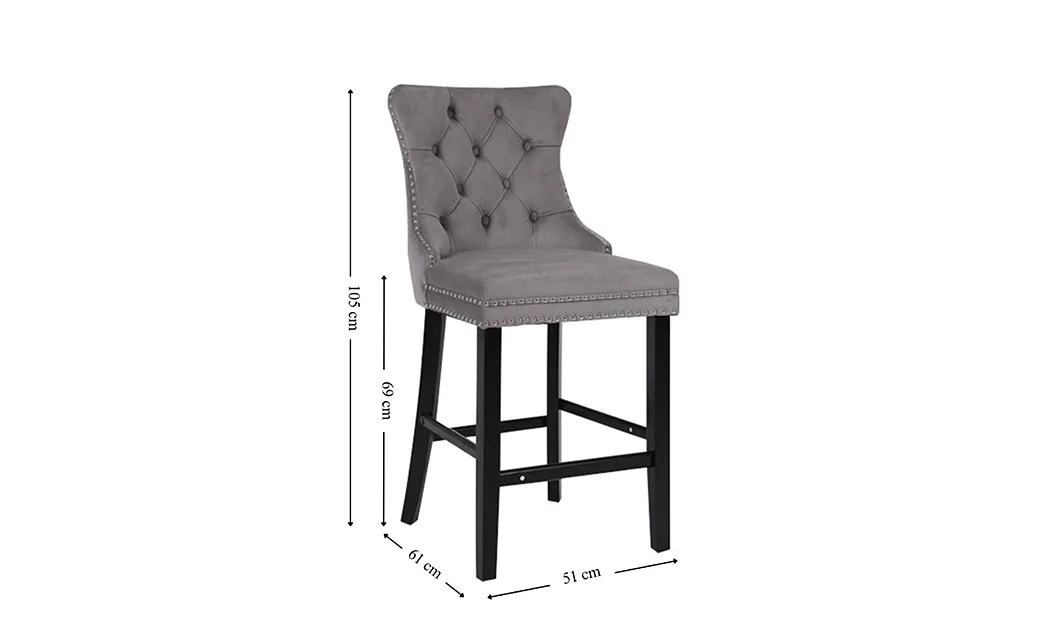 Scaun Bar KJC10177 Gri 1