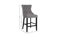 Scaun Bar KJC10177 Gri