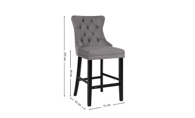 Scaun Bar KJC10177 Gri