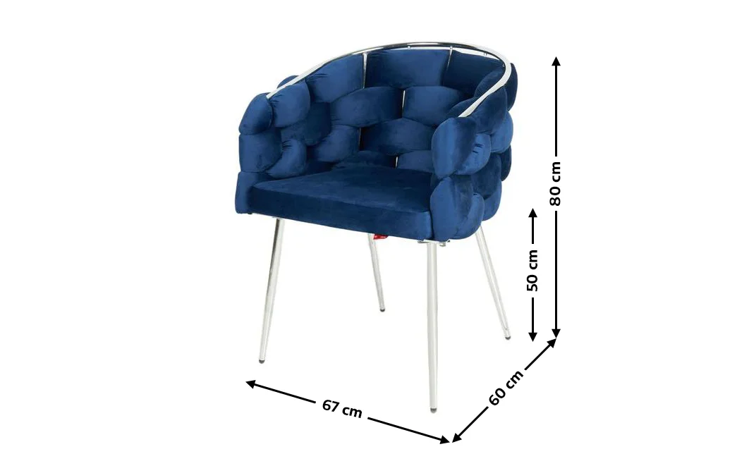 Scaun Living Tapitat KJC14 Albastru 1
