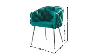Scaun Living Tapitat KJC14 Verde