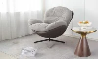 Fotoliu Rotativ KJLC062A Gri Deschis