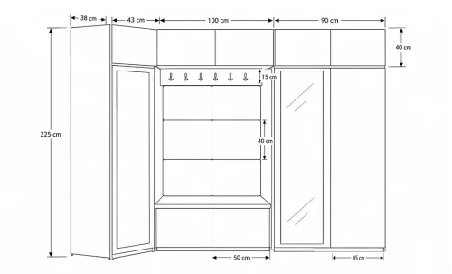 Cuier Hol Max 39, Artisan/Rosu - Trinity 9