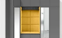 Cuier Hol Max 39, Grafit/Galben - Trinity 18