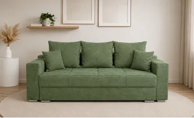 Canapea Extensibilă Claudia Memory Mini, Verde Brad