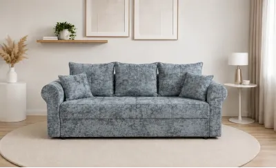 Canapea Extensibilă Elsa Bonell Mini, Gri