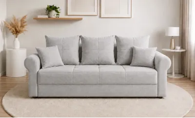 Canapea Extensibilă Elsa Memory Mini, Bej inchis